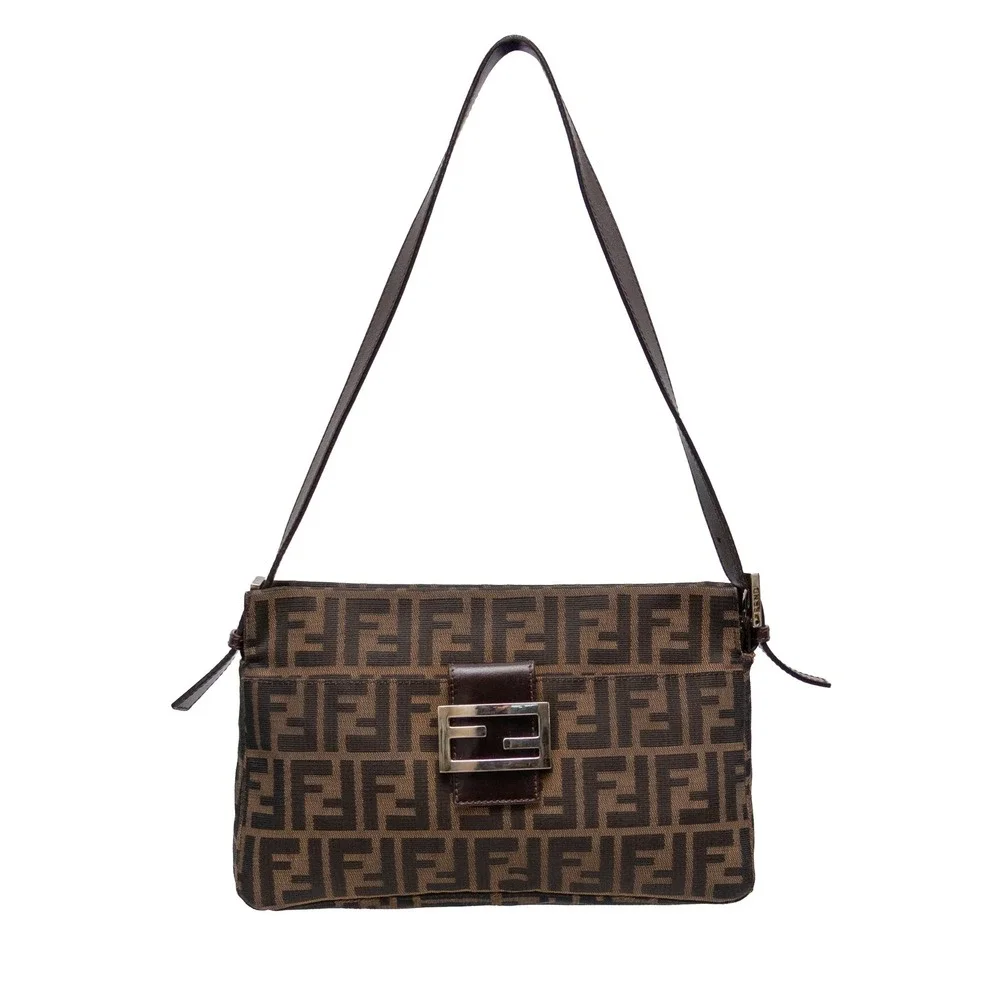 FENDI - Zucca Medium Mamma Baguette Bag Brown Vintage 2000s Y2K